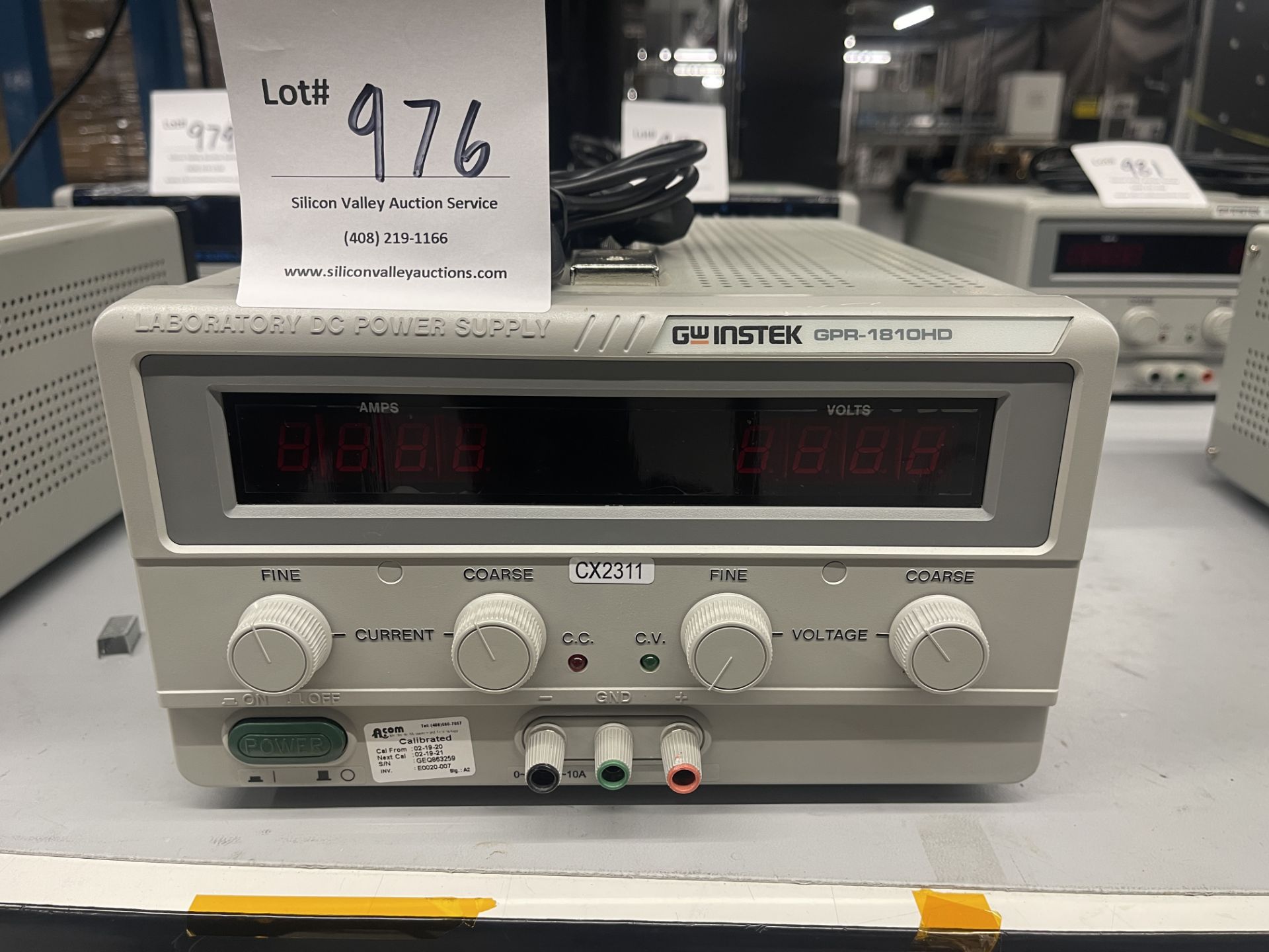 GW Instek GPR-1810HD Laboratory DC Power Supply