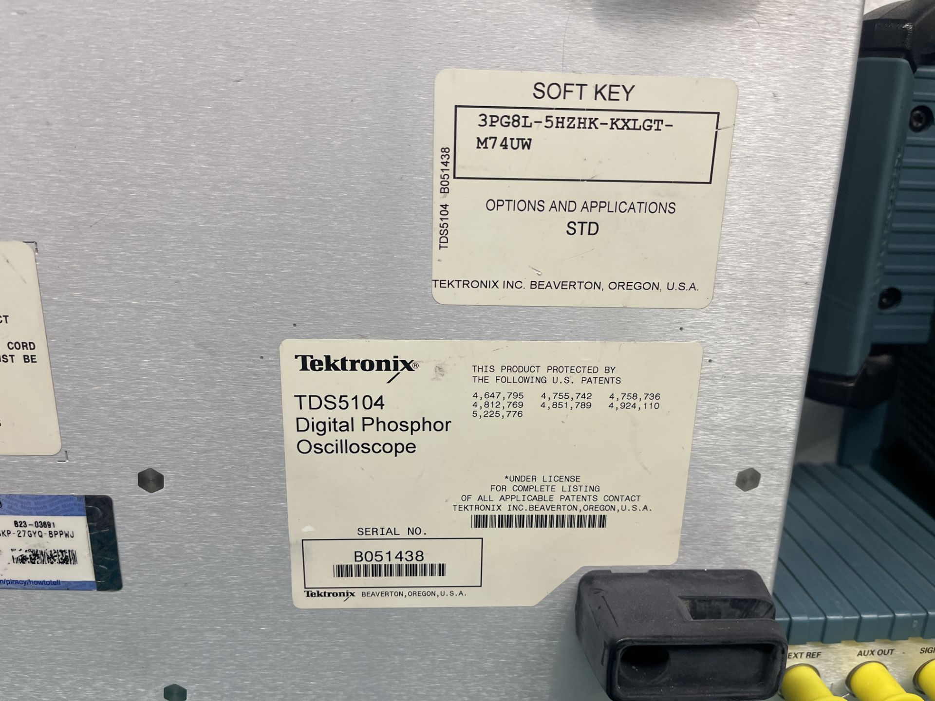 Tektronix TDS5104 Digital Phosphor Oscilloscope - Image 3 of 3