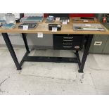 Work Bench (contents on bench NOT included) 72" wide x 30" deep x 37" high