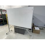 Large white board on stand 48" high x 72" wide