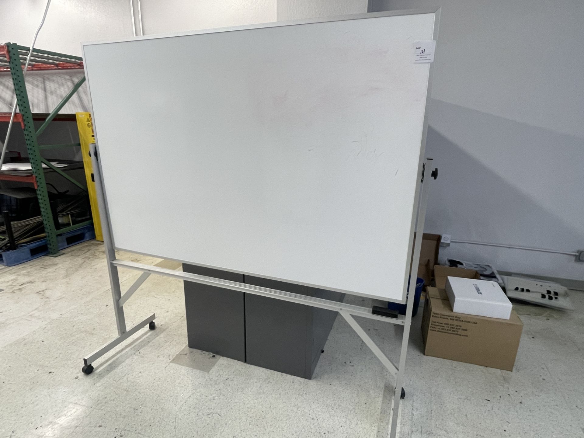 Large white board on stand 48" high x 72" wide