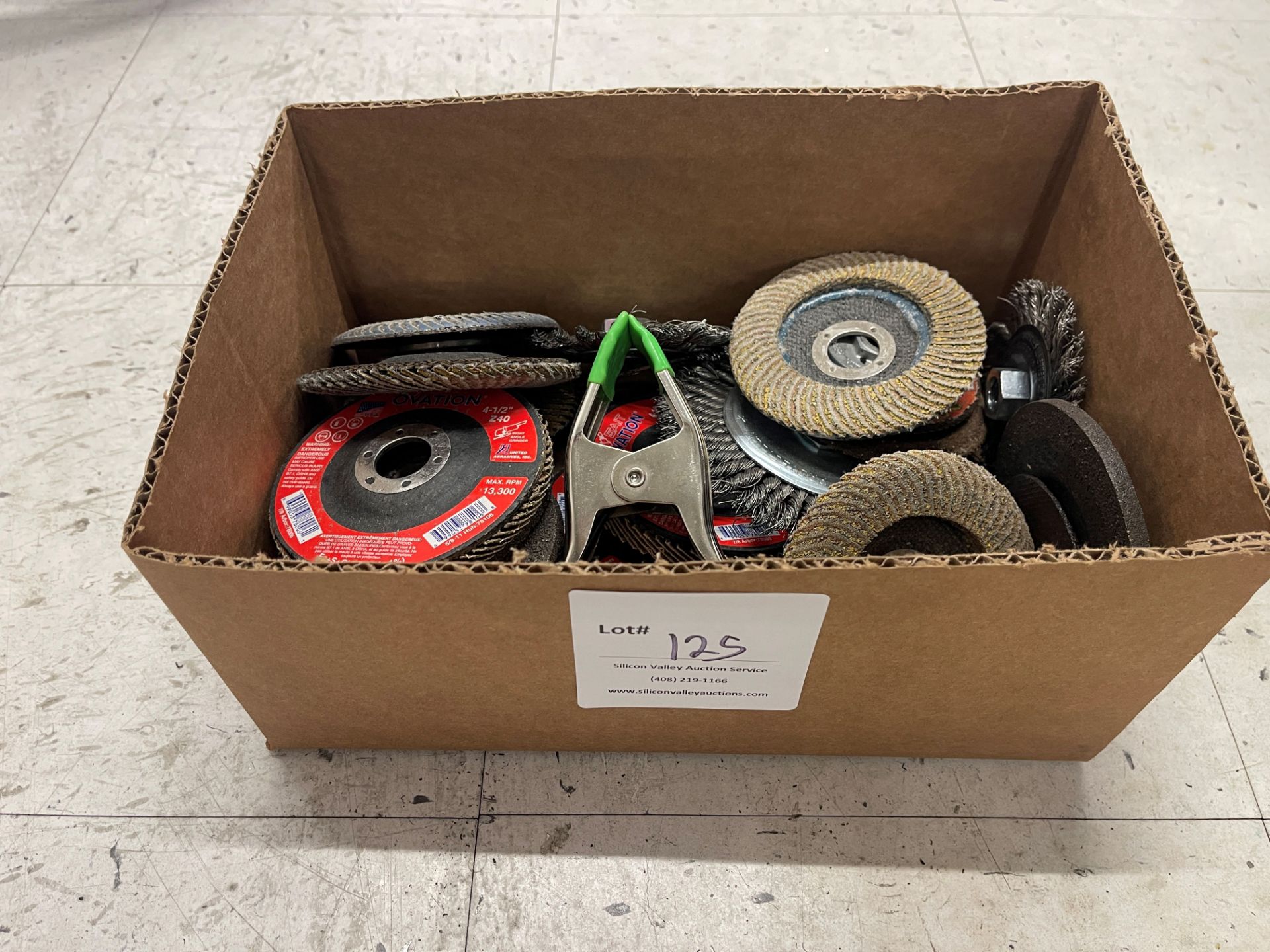 Box of grinding wheels