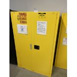 Uline H-2219S-Y Flammable Liquid Storage Cabinet 43" wide x 34" deep x 65" high