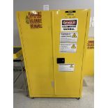 Uline H-2219M-Y Flammable Liquid Storage Cabinet 43" wide x 34" deep x 46" high