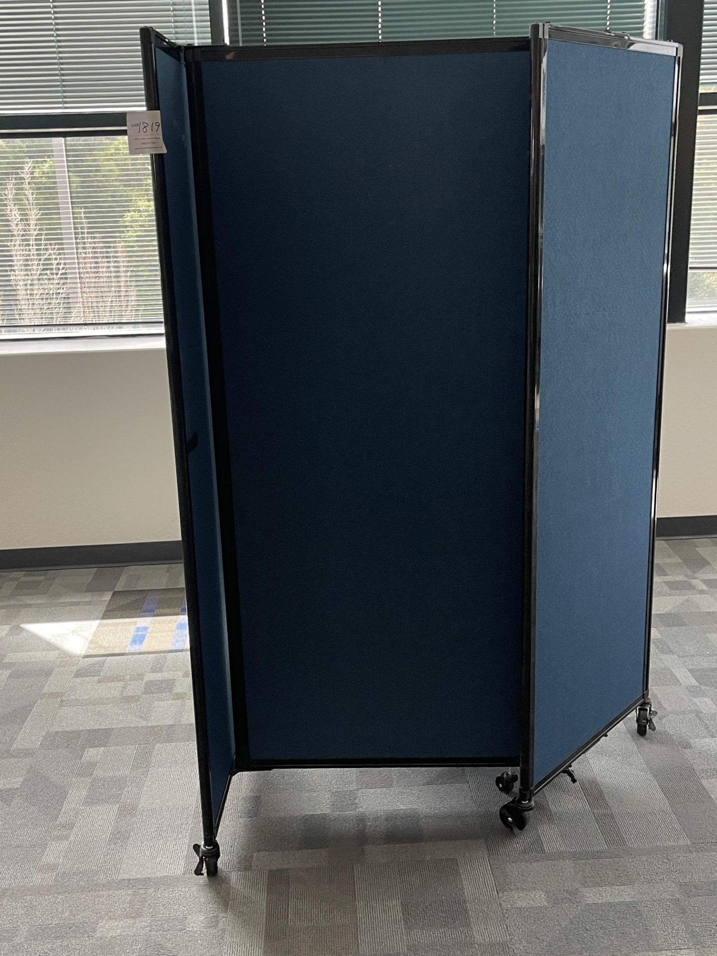 Three Blue Partitions on wheels - Image 3 of 3