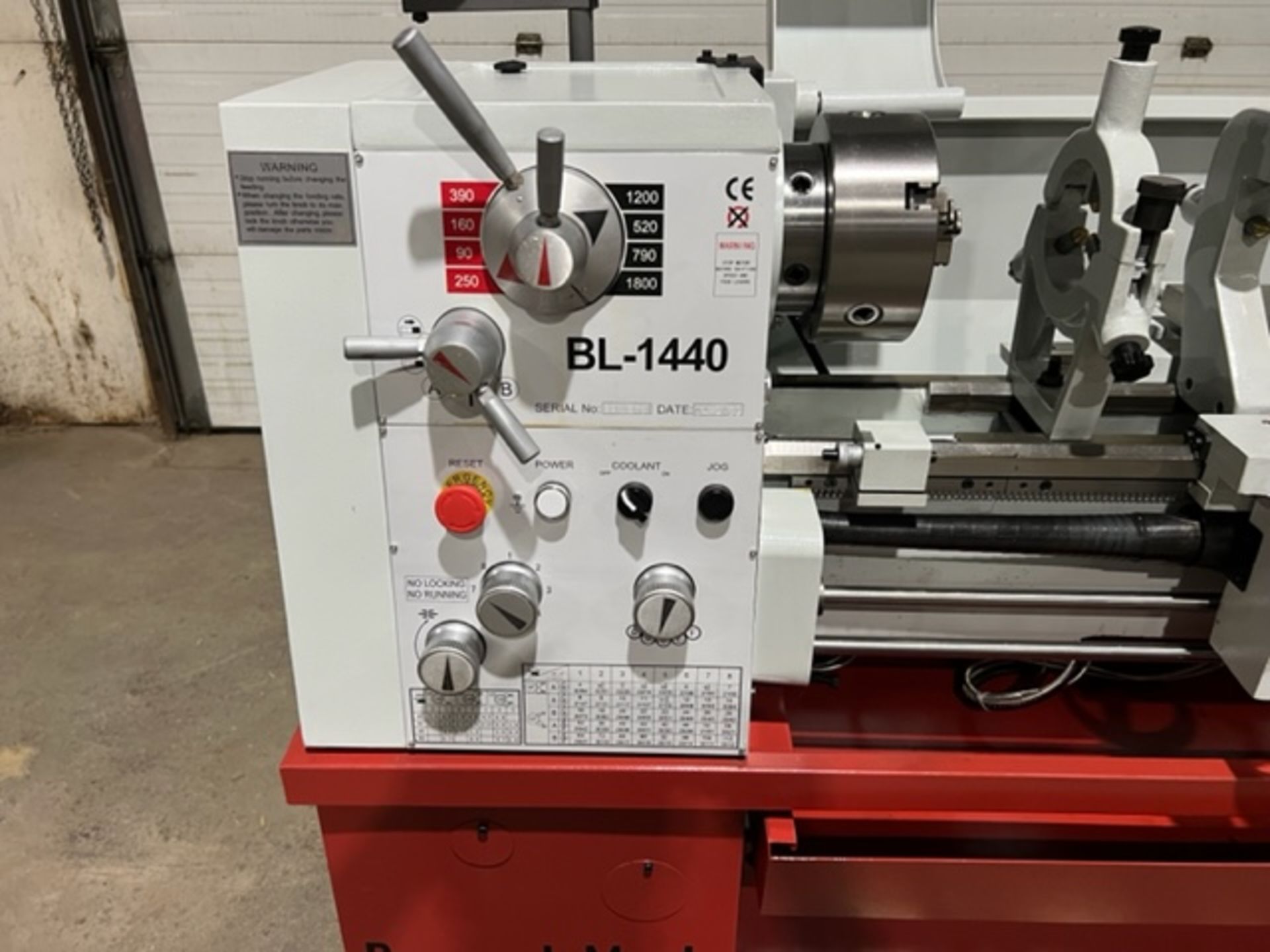 BernardoMach Single Phase Engine Lathe model BL1440 - 14" Swing with 40" Between Centres - - Image 2 of 5
