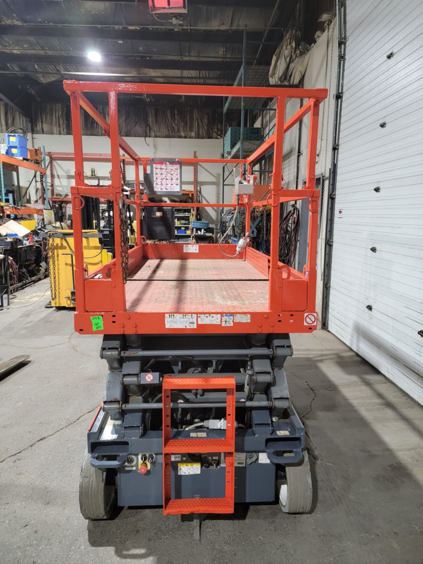 Skyjack III model 4626 Electric Motorized Scissor Lift with pendant controller with extendable - Image 2 of 2