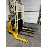 2008 Yale Pallet Stacker Walk Behind 4,000lbs capacity electric Powered Pallet Cart 24V with LOW