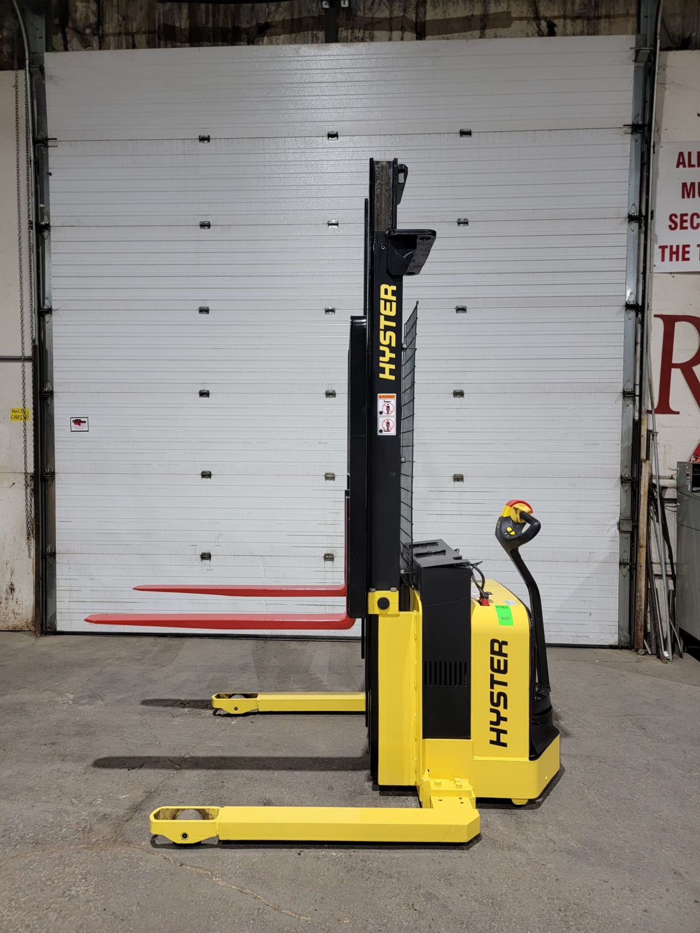 2008 Yale Pallet Stacker Walk Behind 4000lbs electric Powered Pallet Cart 24V with VERY LOW HOURS