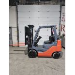 2016 TOYOTA 5,000lbs Capacity LPG (Propane) Forklift with sideshift with 3-STAGE MAST (no propane