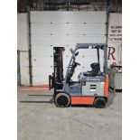 2012 TOYOTA 5,000lbs Capacity Forklift Electric 48V with sideshift with 3-STAGE MAST - FREE CUSTOMS