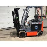 2014 Toyota 5,000lbs Capacity Electric Forklift with sideshift and 3-STAGE MAST - FREE CUSTOMS