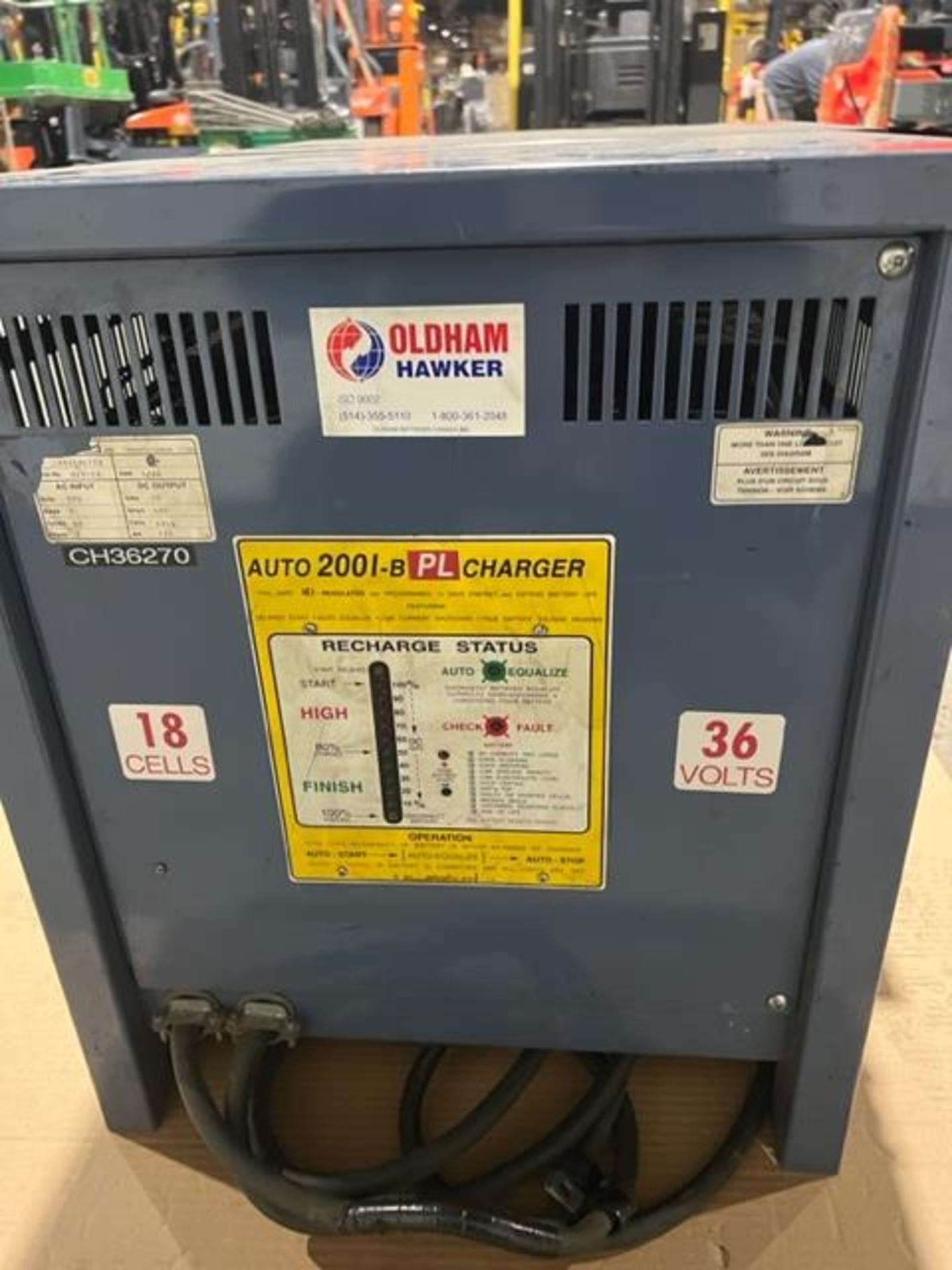 Oldham Hawker Forklift Battery Charger Unit 36V - 600V 3 phase