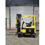 2011 HYSTER 4,500lbs Capacity Forklift indoor 3-STAGE MAST 48V Battery Sideshift & 4 functions and