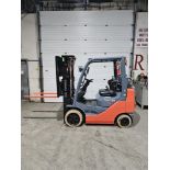 2018 TOYOTA 5,000lbs Capacity LPG (Propane) Forklift indoor with sideshift and 3-STAGE MAST & Non