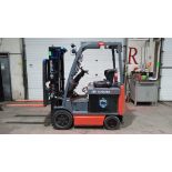 2014 TOYOTA 5,000lbs Capacity Electric Forklift 36V with sideshift & 3-Stage Mast - FREE CUSTOMS