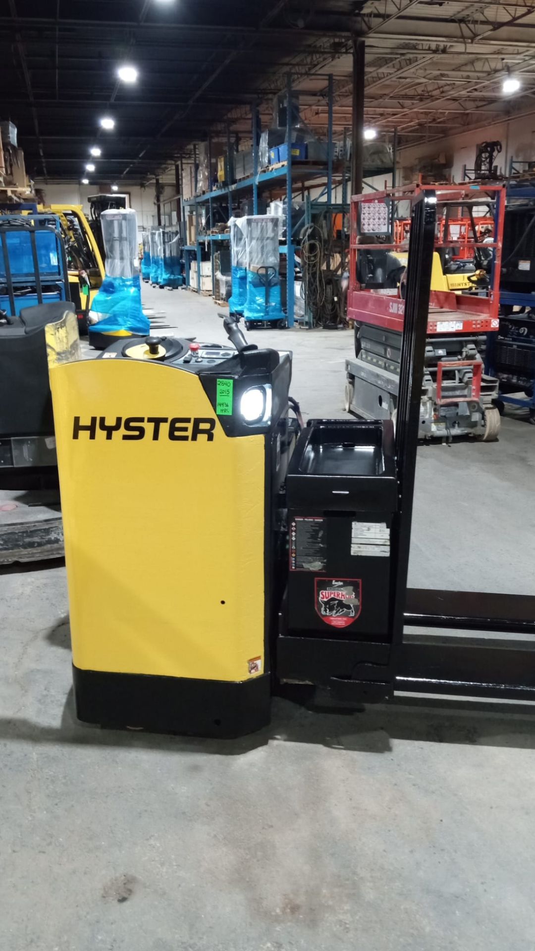 2015 Hyster RIDE ON 8000lbs capacity LONG JOHN 8' Long Forks Powered Pallet Cart 24V - Ride on unit - Image 5 of 7