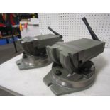 Lot of 2 (2 units) MINT & UNUSED 6" Machine Vise Unit fully swivels and tilts