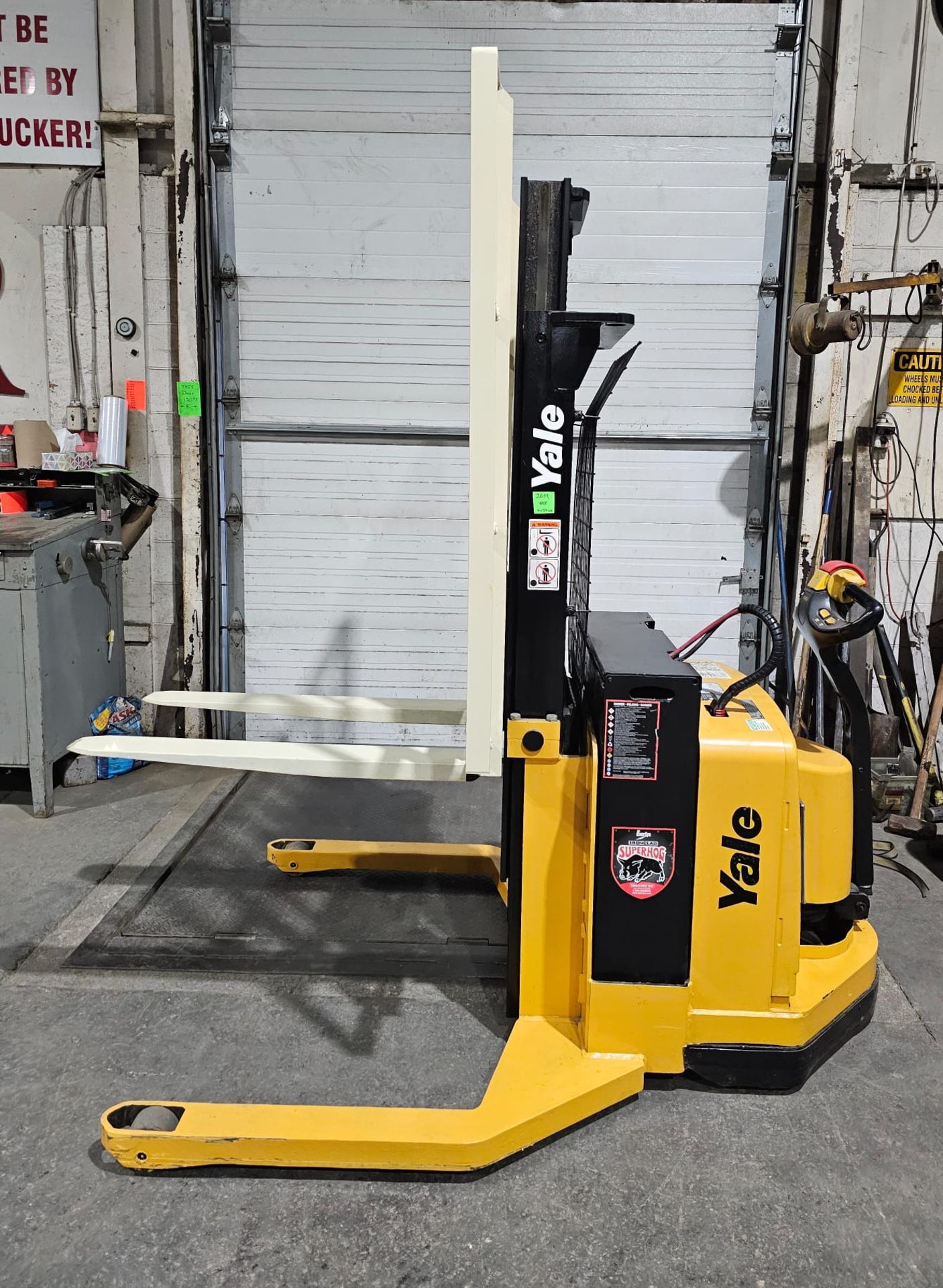 2012 Yale Pallet Stacker Walk Behind 4,000lbs capacity electric Powered Pallet Cart 24V LOW HOURS - Image 3 of 5