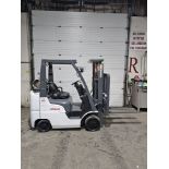 2013 Nissan 5000lbs Capacity LPG (Propane) Forklift 3-STAGE MAST with sideshift (no propane tank