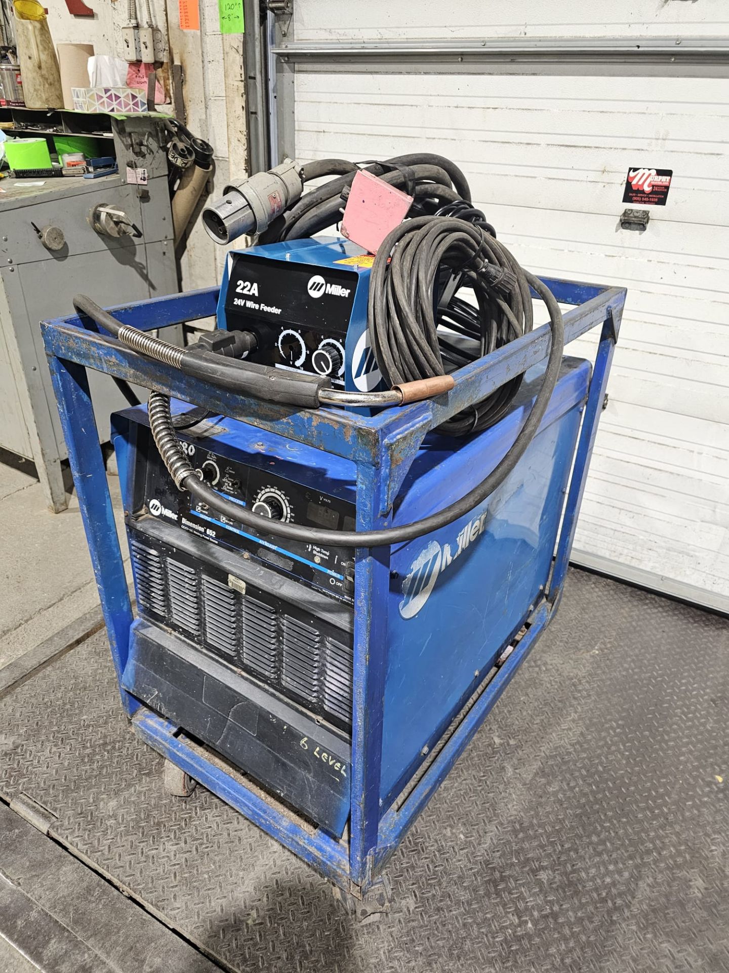 Miller Dimension 652 Mig Welder 650 Amp Mig Tig Stick Multi Process Power Source with 22A Wire - Image 4 of 9