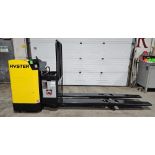 2015 Hyster Long John RIDE ON 8000lbs capacity 96" Forks Powered Pallet Cart 24V - Ride on unit