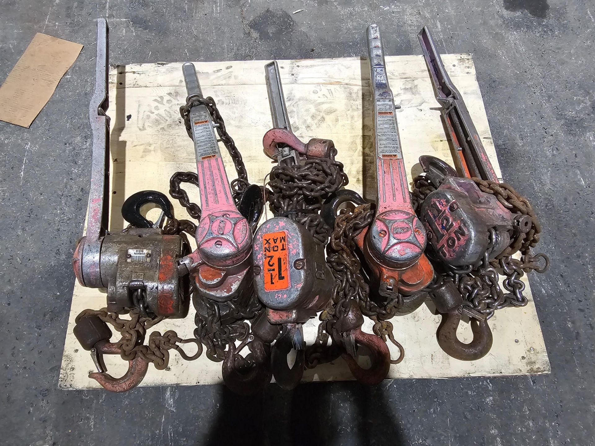 Lot of 5x CM 1.5 ton come along pullers - Image 4 of 5