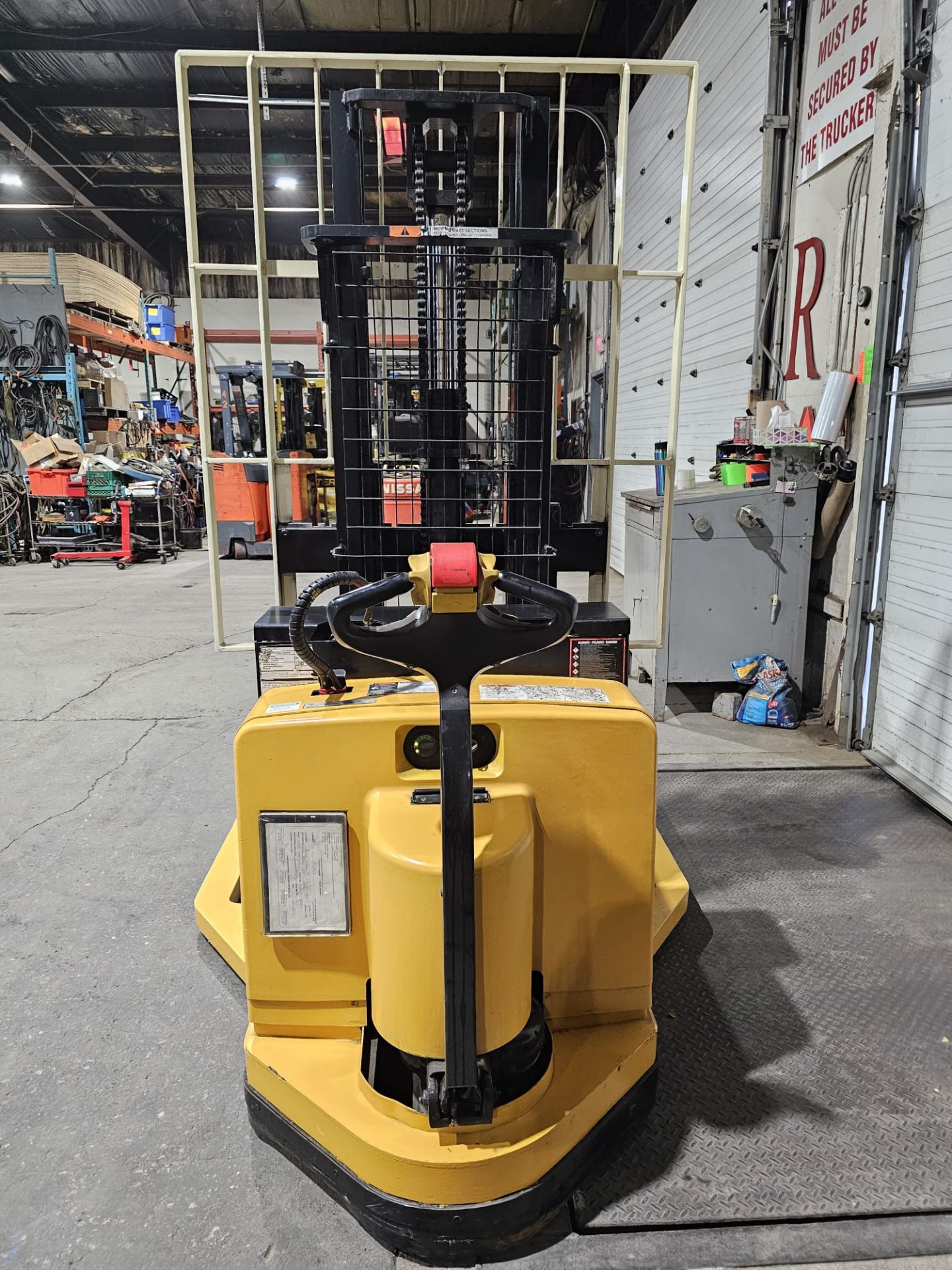 2012 Yale Pallet Stacker Walk Behind 4,000lbs capacity electric Powered Pallet Cart 24V with Low - Image 11 of 15