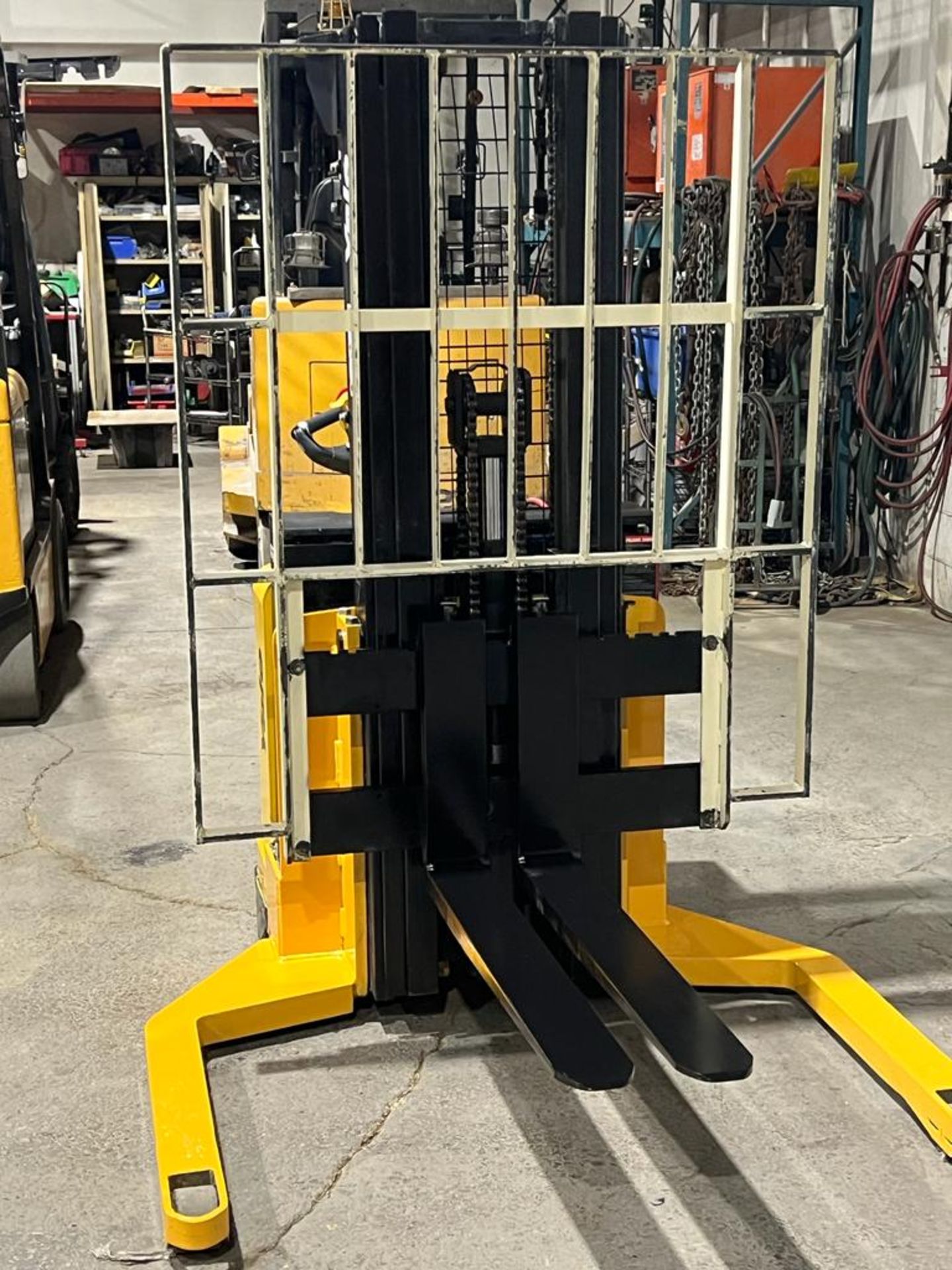 2008 Yale Pallet Stacker Walk Behind 4,000lbs capacity electric Powered Pallet Cart 24V with LOW - Image 2 of 4