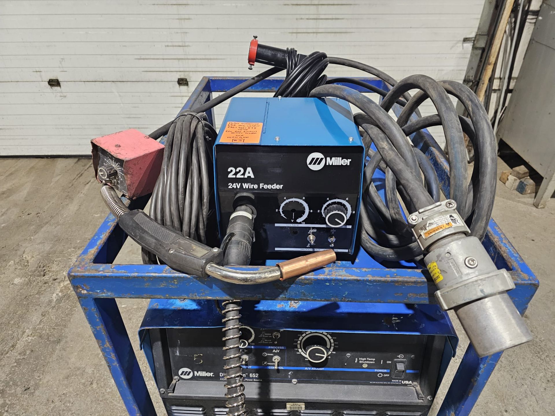 Miller Dimension 652 Mig Welder 650 Amp Mig Tig Stick Multi Process Power Source with 22A Wire - Image 10 of 10