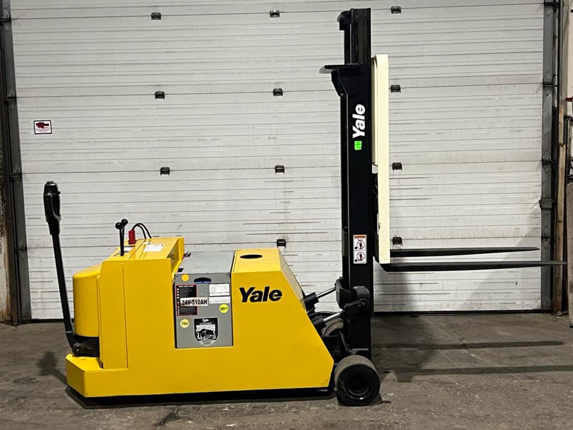 Yale / Hyster Pallet Stacker Walk Behind 4,000lbs capacity electric Powered Pallet Cart 24V with - Image 2 of 3
