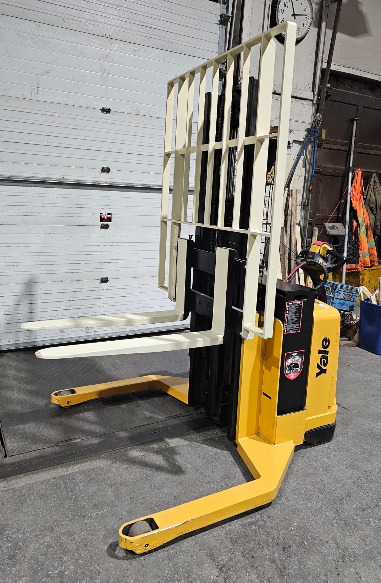 2012 Yale Pallet Stacker Walk Behind 4,000lbs capacity electric Powered Pallet Cart 24V with Low - Image 7 of 15