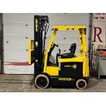 2018 Hyster 5,000lbs Capacity Forklift Electric with 48V Battery & 4-STAGE MAST with Sideshift