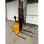 NICE BIG JOE Pallet Stacker Walk Behind 3,000lbs capacity electric Powered Pallet Cart 12V with