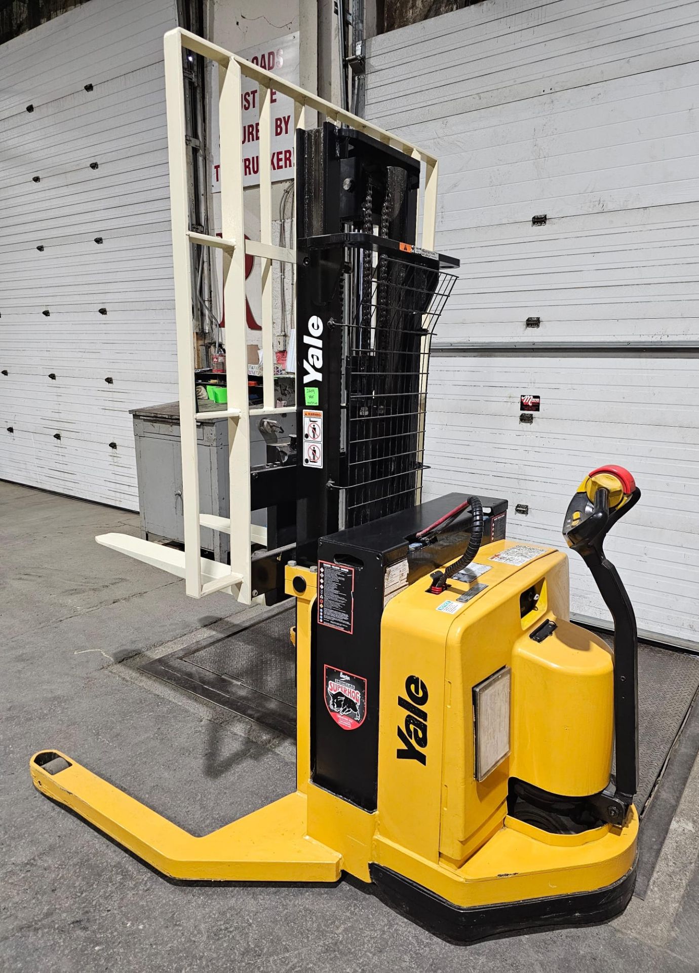 2012 Yale Pallet Stacker Walk Behind 4,000lbs capacity electric Powered Pallet Cart 24V with Low - Image 3 of 15