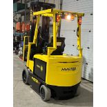 2017 Hyster 5,000lbs Capacity Forklift Electric with 48V Battery & 4-STAGE MAST with Sideshift