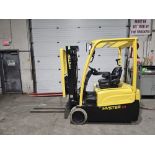 2017 Hyster 3-wheel 3,500lbs Capacity Forklift Electric NEW BATTERY 36V with Sideshift & Fork