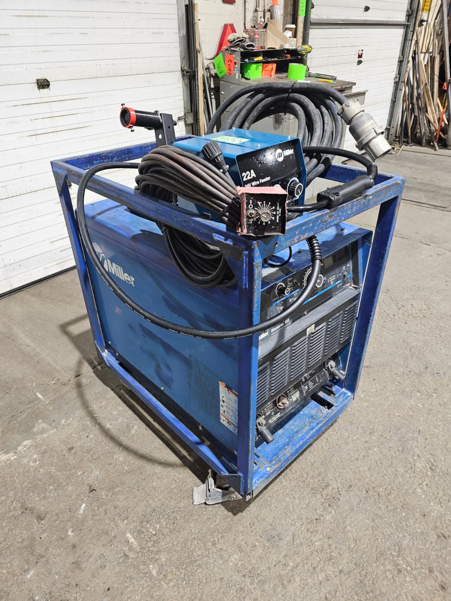 Miller Dimension 652 Mig Welder 650 Amp Mig Tig Stick Multi Process Power Source with 22A Wire - Image 5 of 7