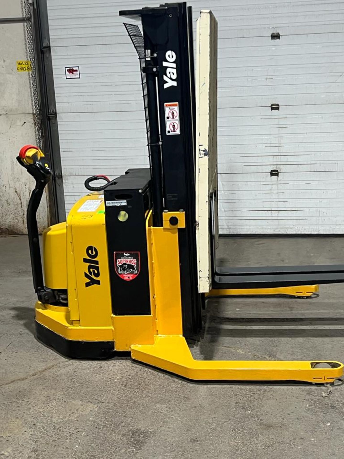 2008 Yale Pallet Stacker Walk Behind 4,000lbs capacity electric Powered Pallet Cart 24V with LOW - Image 3 of 4