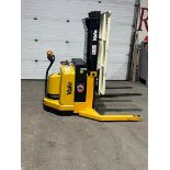 2005 Yale Pallet Stacker Walk Behind 4,000lbs capacity electric Powered Pallet Cart 24V with LOW