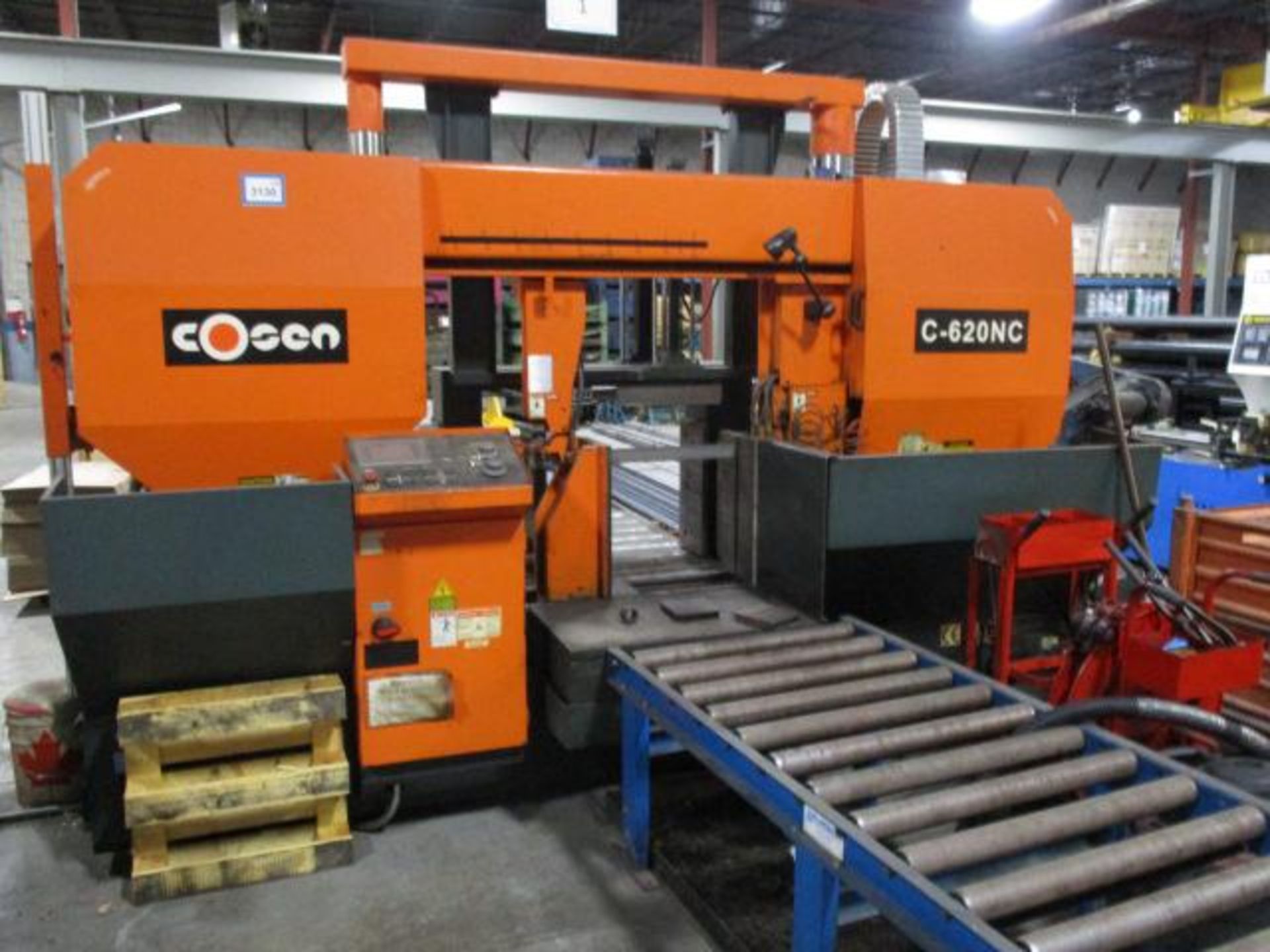 2013 COSEN model C-620NC Horizontal Band Saw 24.4" x 30" Cutting Capacity 10HP Nice Unit