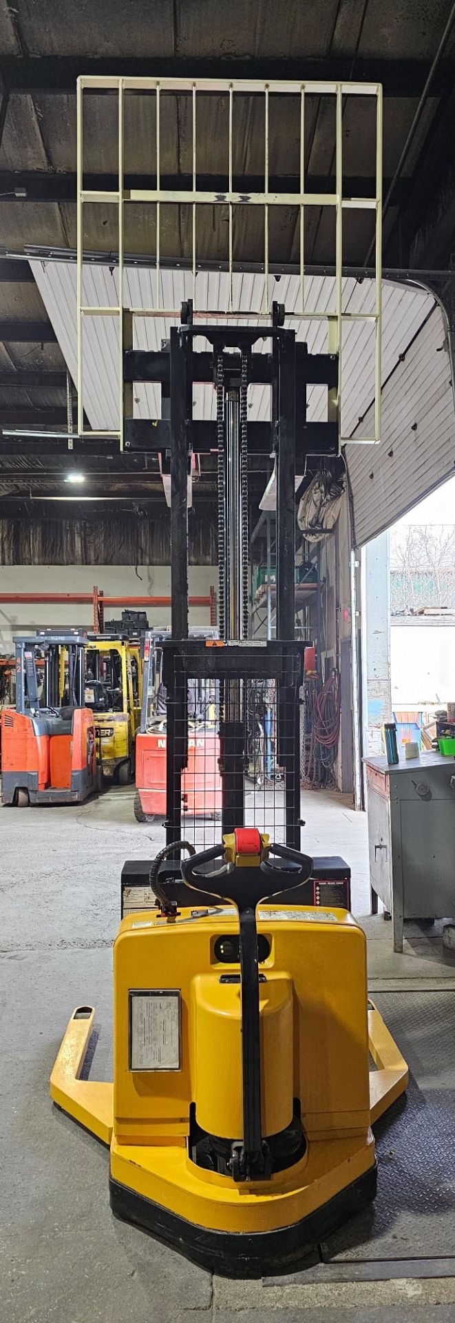 2012 Yale Pallet Stacker Walk Behind 4,000lbs capacity electric Powered Pallet Cart 24V with Low - Image 10 of 15