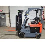 2016 Toyota 3,000lbs Capacity Electric Forklift BRAND NEW BATTERY 36V 3-STAGE MAST with