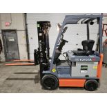 2012 TOYOTA 5,000lbs Capacity Electric Forklift EXPLOSION PROOF 48V with sideshift & 3-Stage Mast