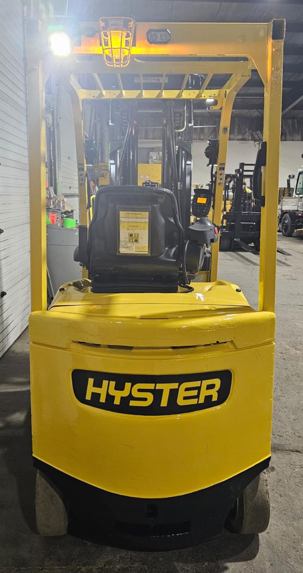 2018 Hyster 5000lbs Capacity Electric Forklift BRAND NEW BATTERY 48V - 4-STAGE 276" load height with - Image 7 of 9