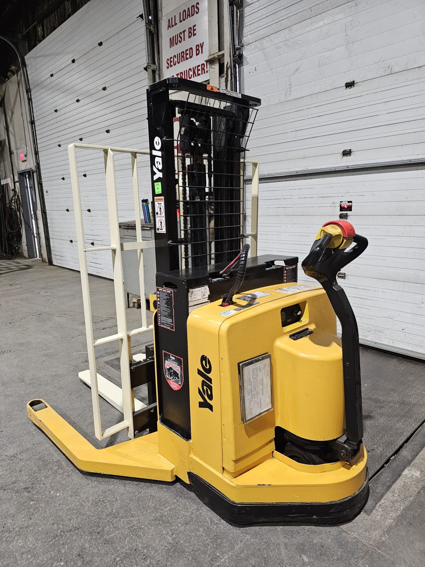 2012 Yale Pallet Stacker Walk Behind 4,000lbs capacity electric Powered Pallet Cart 24V with Low - Image 5 of 15