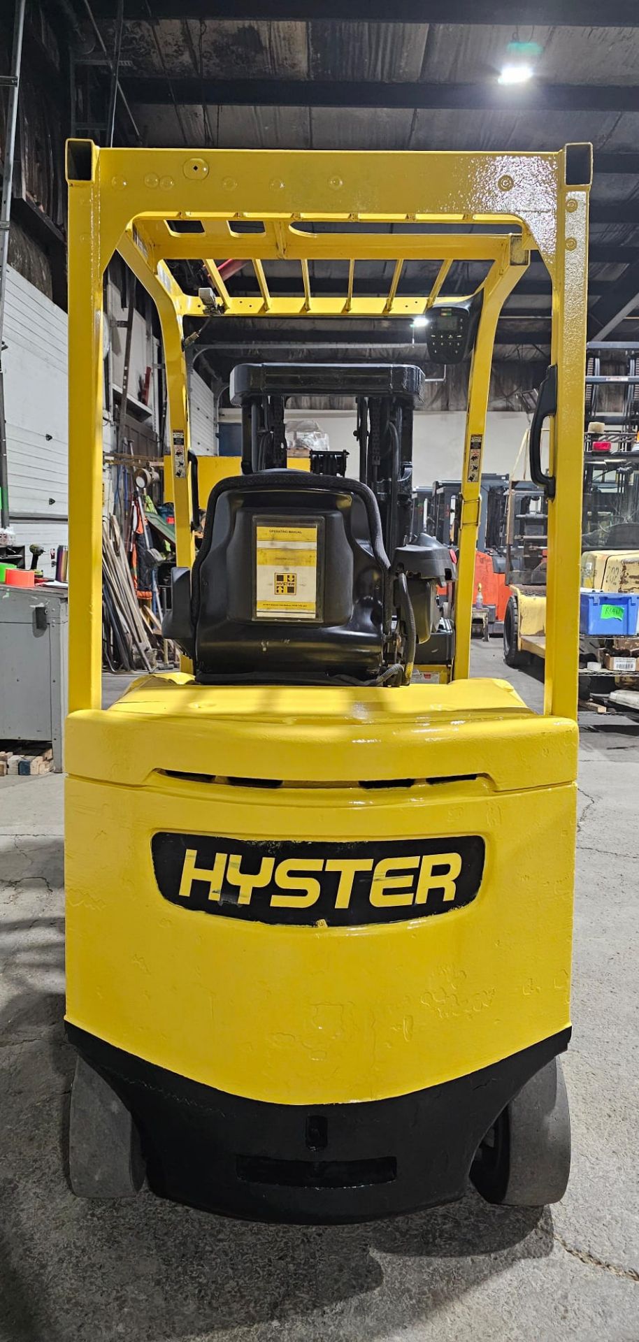 2014 HYSTER 4,500lbs Capacity Forklift Electric 48V with sideshift & 4 function & fittings & 3 - - Image 6 of 6