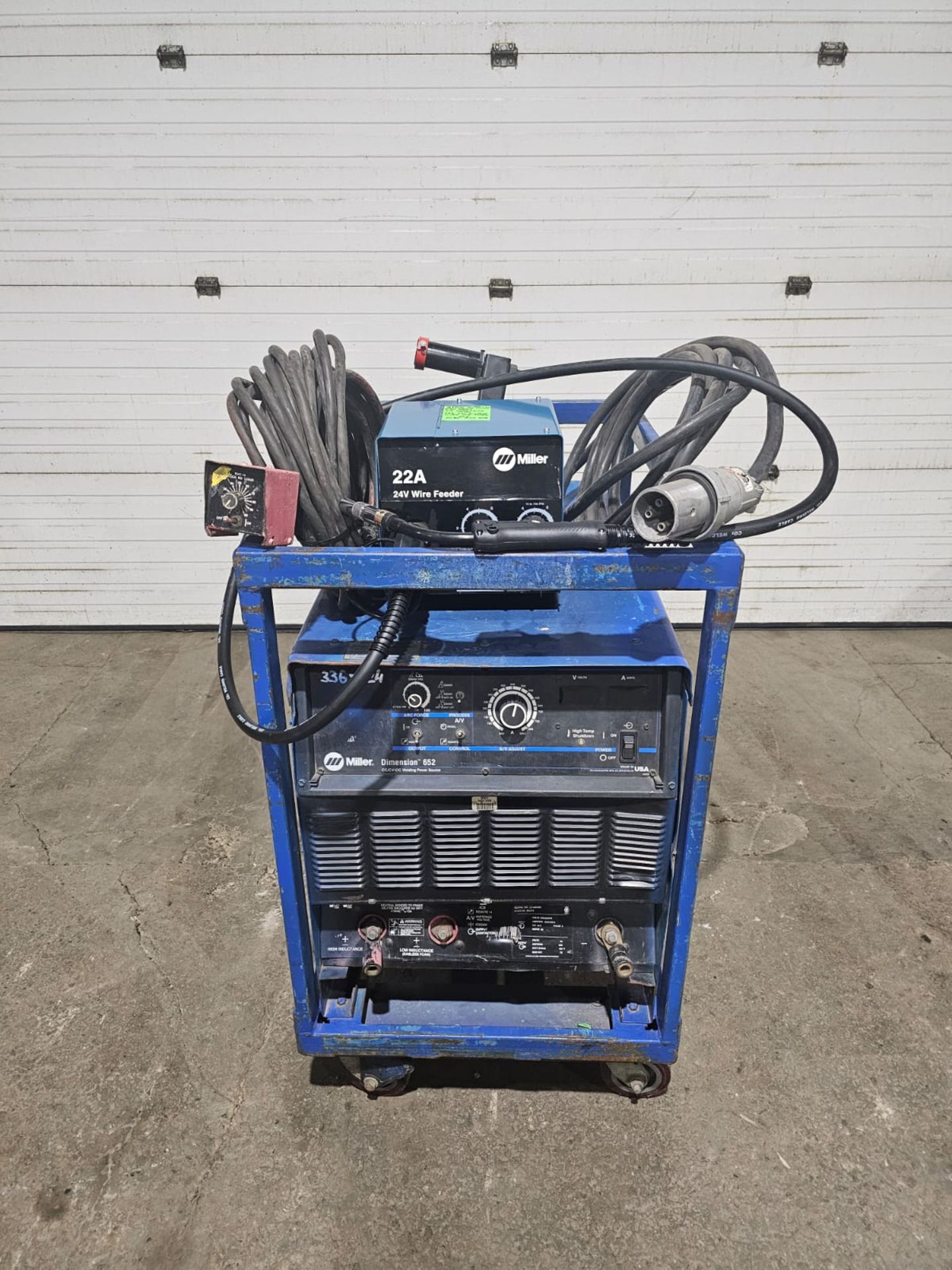 Miller Dimension 652 Mig Welder 650 Amp Mig Tig Stick Multi Process Power Source with 22A Wire