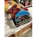 Lot of 2 (2 units) Skil Saw Circular Saw and Drill