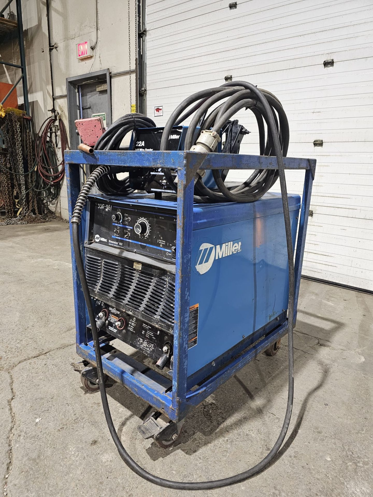 Miller Dimension 652 Mig Welder 650 Amp Mig Tig Stick Multi Process Power Source with 22A Wire - Image 6 of 6